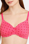 Rosaline Padded Non Wired 3/4th Coverage T-Shirt Bra - Beetroot Purple — thumbnail 4